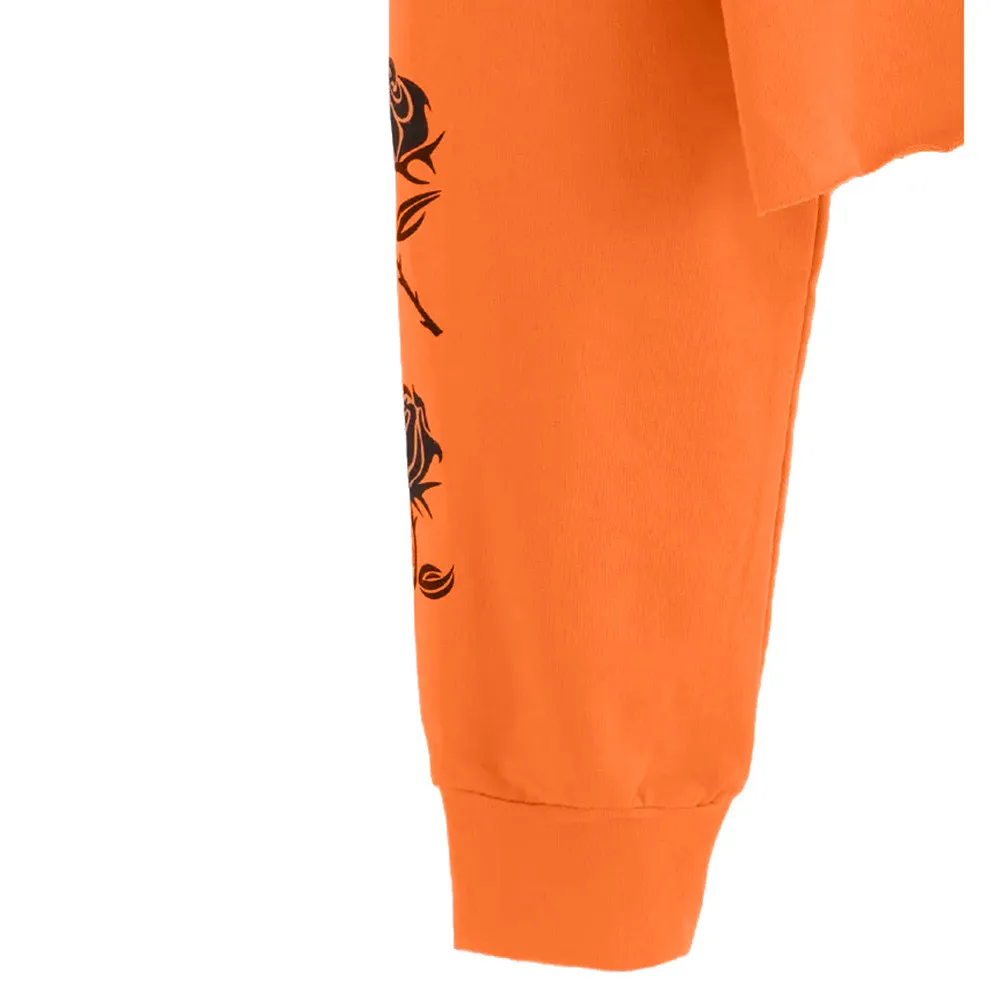 Осенняя женская укороченная верхняя одежда, толстовки, Повседневная Толстовка с длинным рукавом, короткий пуловер с капюшоном и буквенным принтом, кофты, sudaderas mujer, оранжевая