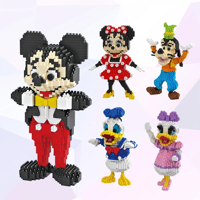 Новый Disney миниатюрный алмазные частицы небольшие строительные блоки игрушки