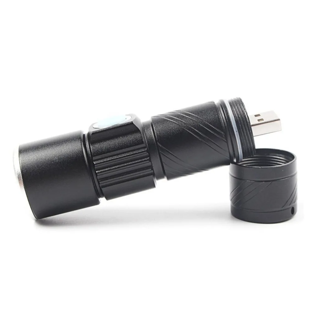 Портативный мини USB Перезаряжаемый фонарик многофункциональный фонарь