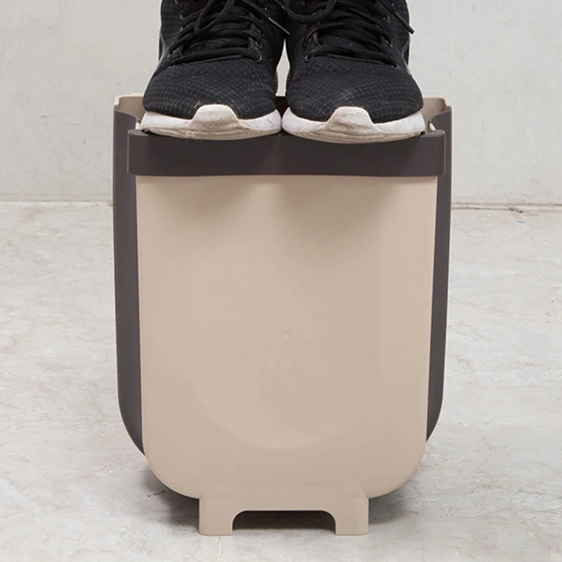 SZS Hot Trash Can Kitchen Wall Mounted Garbage Bin Foldable Waste Bins 8L Large Capacity Waste Bin Car Trash Can