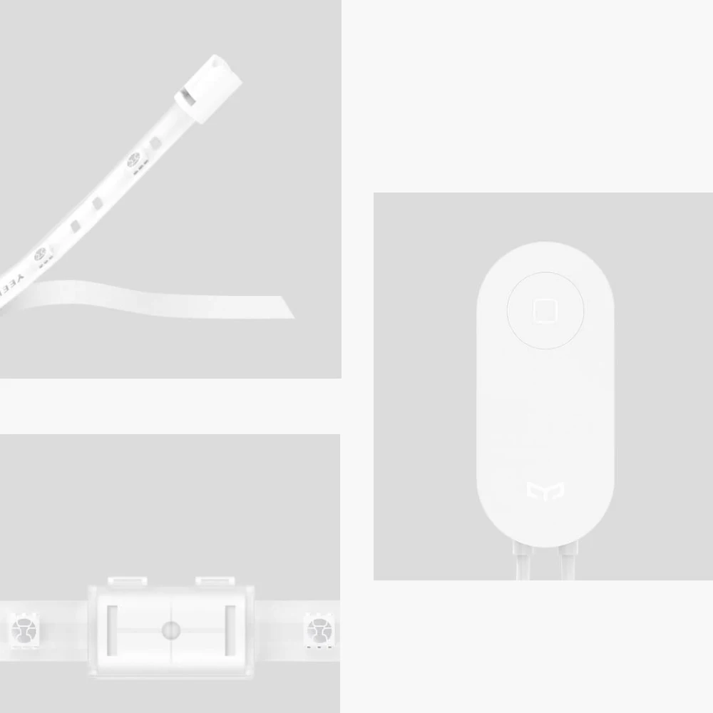Yee светильник, умный светильник, Светодиодная лента RGB, 2 м, окружающий светильник, Wi-Fi, приложение для управления телефоном, для дома Xiaomi, вечерние, рождественские, для комнаты, клуба, бара, паба