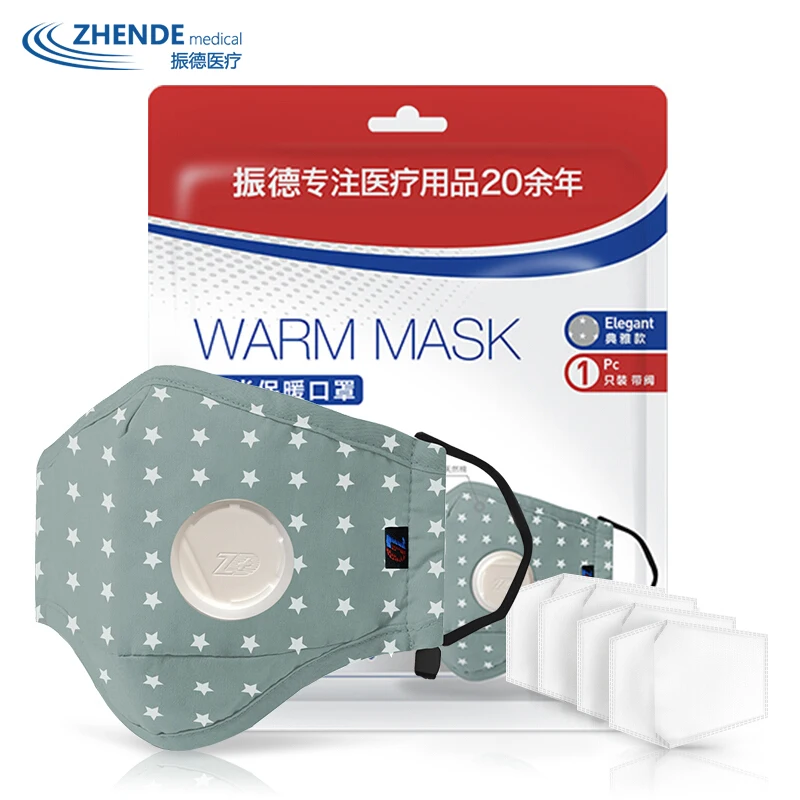 2 сумки Респиратор маска складной фильтр дыхательный медицинский утолщение теплый грипп бактерии ринит анти-частицы дышащая езда