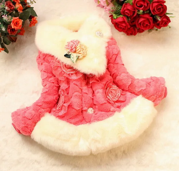 Новинка 2020 года Зимняя одежда для маленьких девочек Флисовое пальто с