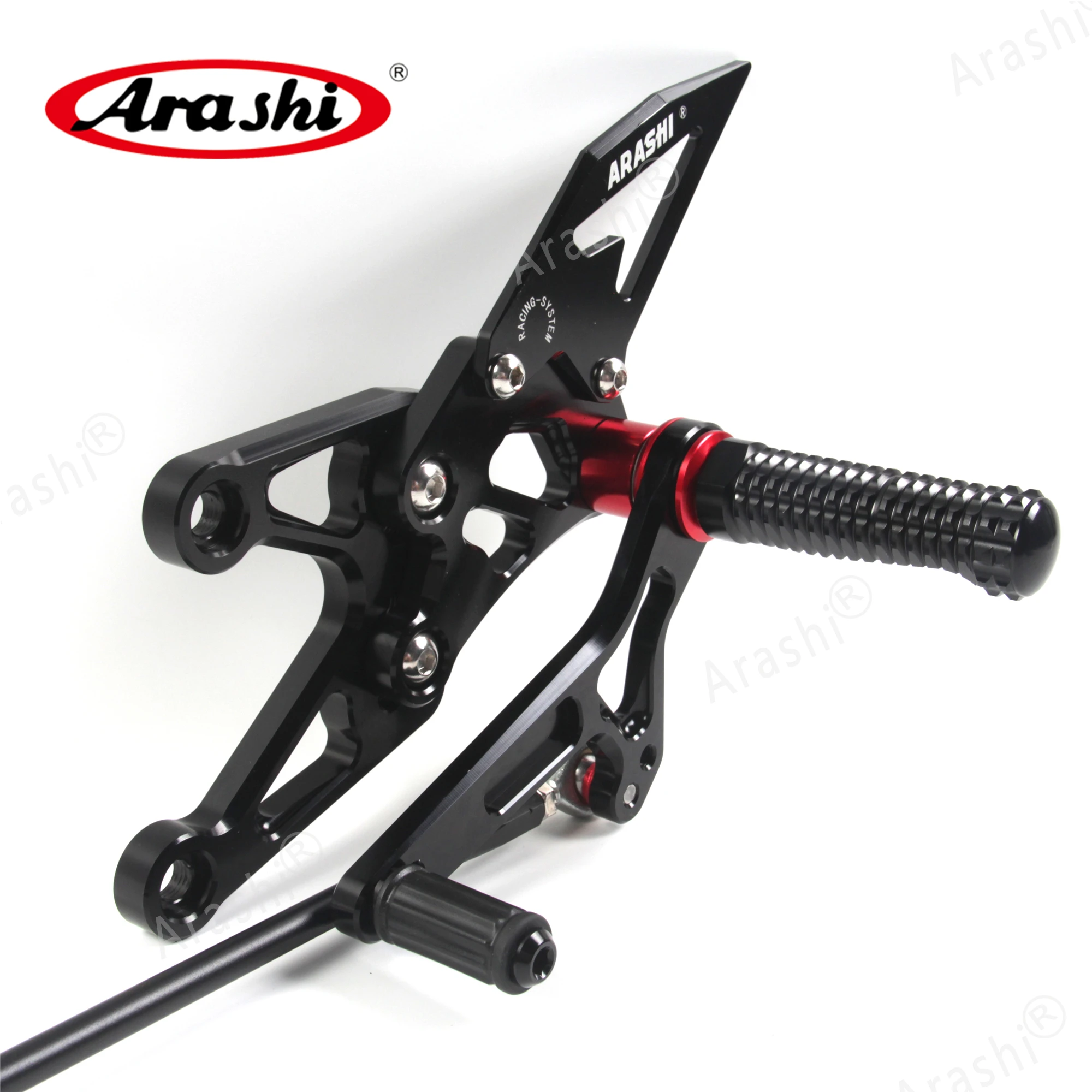 Arashi для YAMAHA YZF R1 2007 2008 07-08 ЧПУ Регулируемые подножки для ног Rider задние наборы Rearset Подножка для ног алюминий