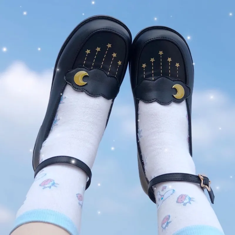 

Lolita shoes tea party kawaii princess kawaii shoes vintage lace bowknot round head low heel women shoes loli cosplay cos