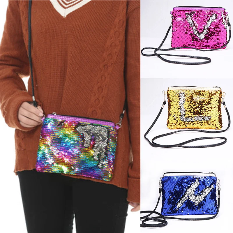 

New Style Glitter Sequins Crossbody Purse Women Shoulder Bag Envelopes Purse Handbags