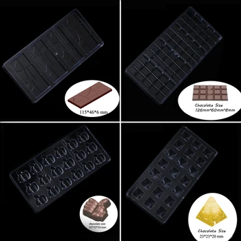 

SHENHONG Candy Mould Dessert Baking Pan Polycarbonate Chocolate Mold Anniversary Party Confectionery Form Decorating Tools