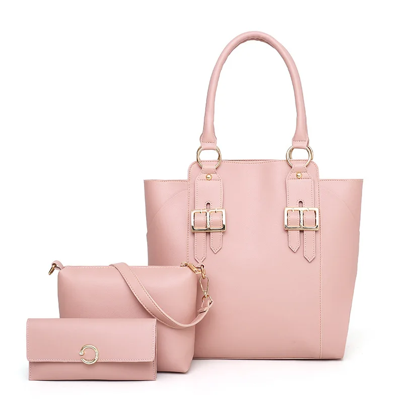 

2019 New Style WOMEN'S Bag Simple Fashion Europe And America Big Brand Three-piece Set Different Size Bags Versatile Handbag