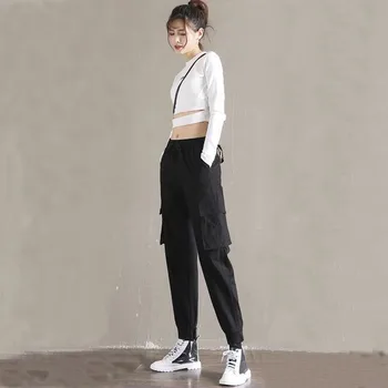 

New Fashion Hot Big Pockets Cargo pants women High Waist Loose Streetwear pants Tactical Trouser hip hop joggers pants