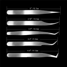 Пинцет для наращивания ресниц профессиональный яркий Пинцет для ресниц прямой наконечник из нержавеющей стали зажим для ресниц Антистатические инструменты для ресниц