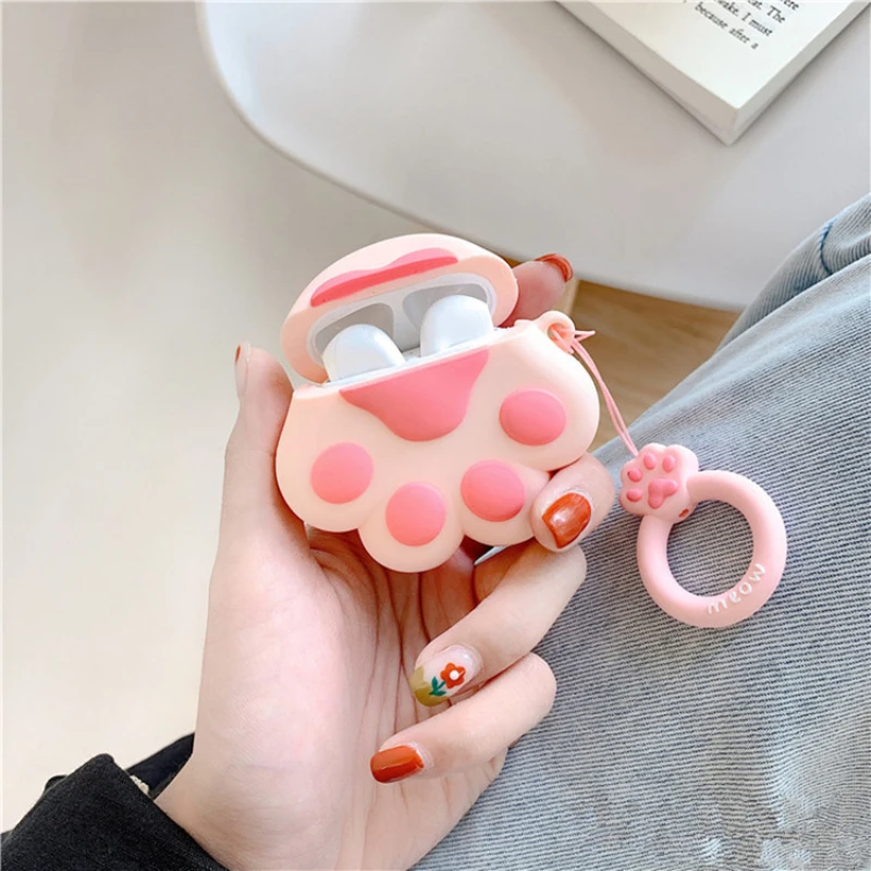1 шт. для Airpod гарнитуры милый кот мультфильм для Apple AirPods чехол для Airpods2 чехол беспроводной Bluetooth шкаф для хранения гарнитуры крышка