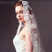 Романтическая Горячая свадебная фата, кружевная Фата Свадебные аксессуары белого цвета слоновой кости 3 м Длинная Вуаль Свадьба вуали с гребешком