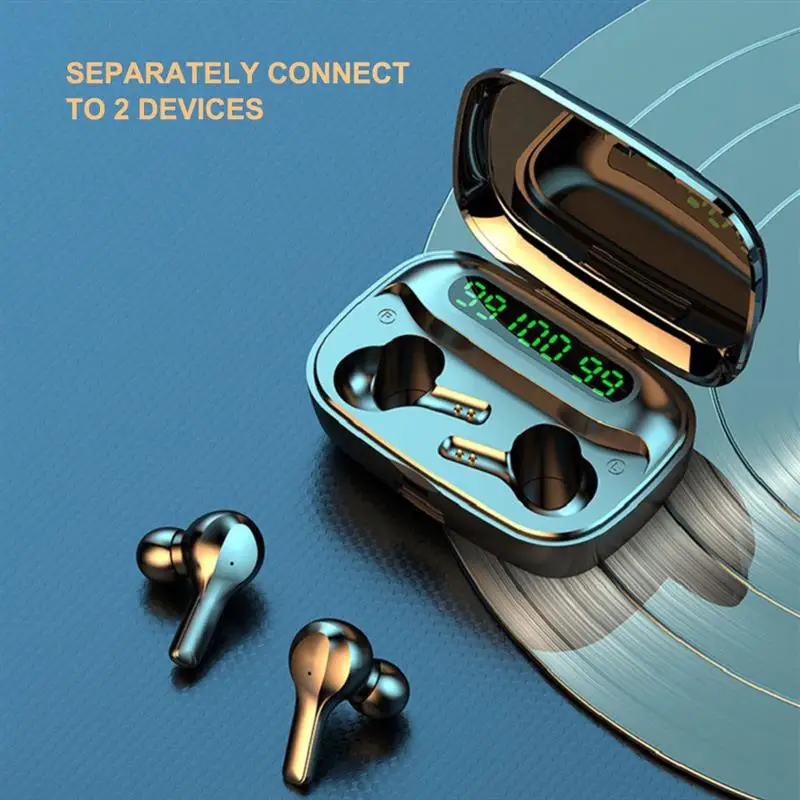 

Bluetooth Wireless Headphones with Mic Sports Waterproof TWS Bluetooth Earphones Touch Control Wireless Headsets Earbuds Phone