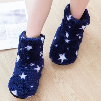 

Home Boots Slippers Men's Indoor Warm Non-slip Socks Soft Floor Shoes