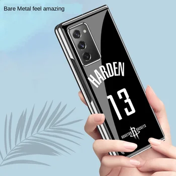 

Samsung zfold2 glass mobile phone case sm-f9160 protective case 5g folding fold 2 generation electroplating fashion brand man