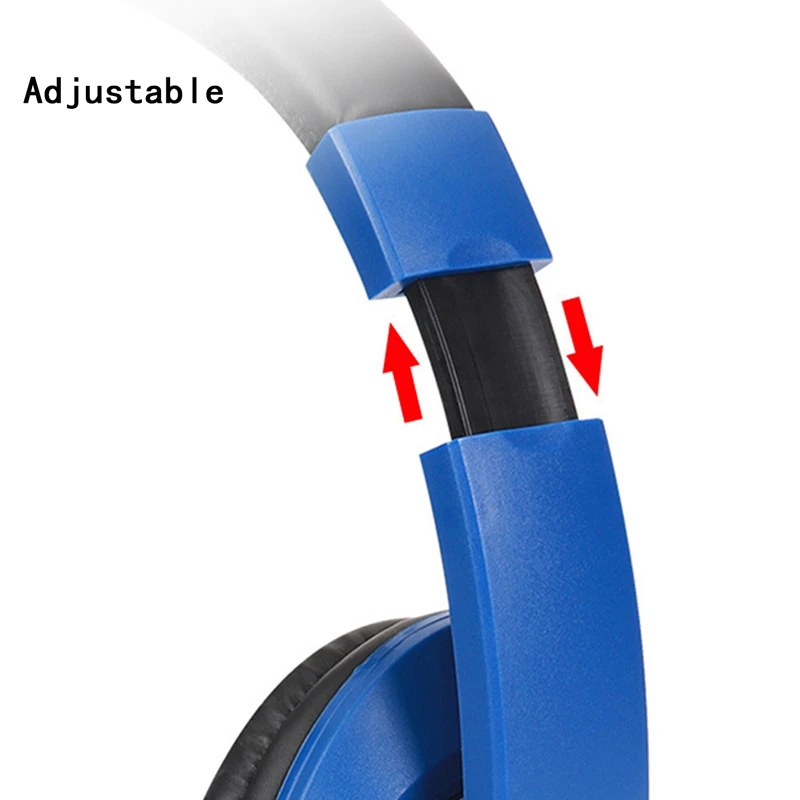 Voice Headsets Wired Gaming Headsets Foldable 3 5mm AUX Headsets with Mic Subwoofer for Computer Phones MP3 MP4