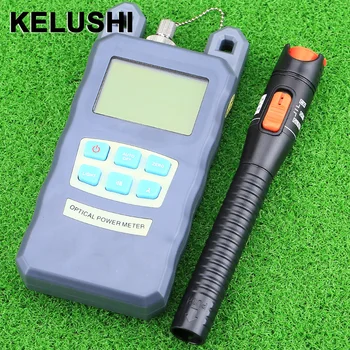 

KELUSHI Hot Handheld Portable Fiber Optical Power Meter With 1/10mw Plastic Visual Fault Locator 2 In1 Laser FTTH Tester Kits