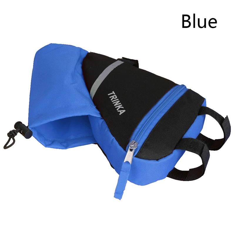 A-blue 1 шт. сумка для бутылки с водой, водонепроницаемая велосипедная треугольная сумка для велосипеда, сумка на переднюю раму, сумка для велоспорта - Цвет: A-blue