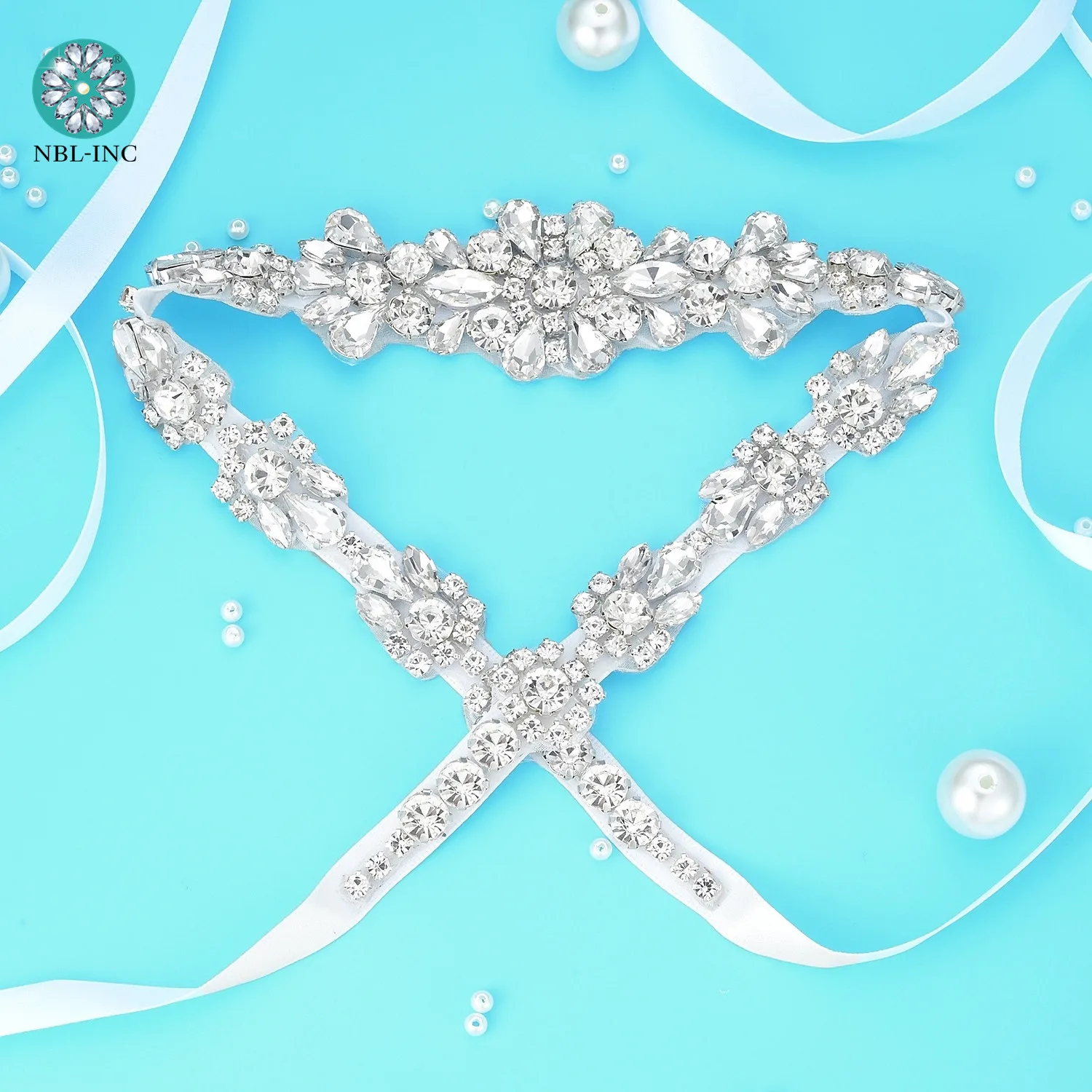 Bridal waistband rhinestone bridal belt wedding with crystal diamond wedding dress accessories belt sash for dress WDD1110 bridal dress decoration