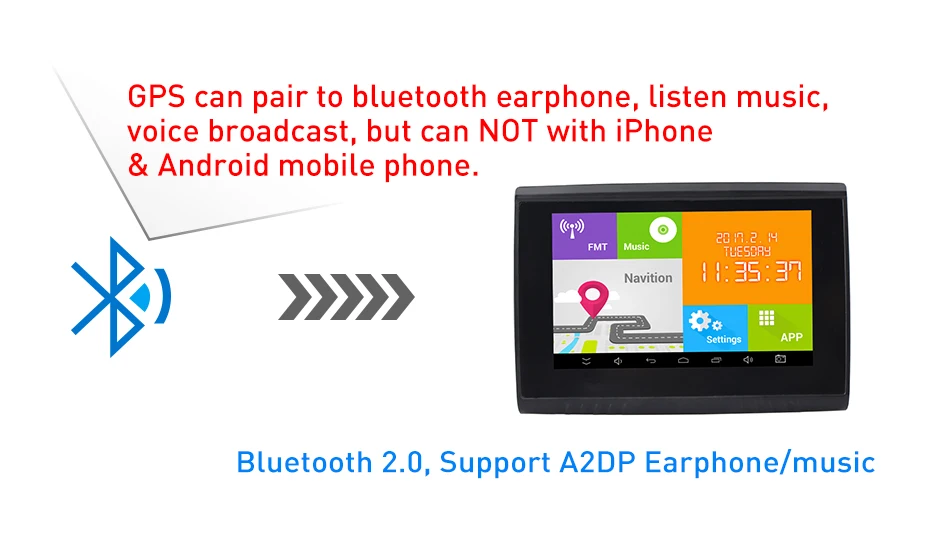 Android Fodsports 5 дюймов мотоцикл gps навигация IPX5 Водонепроницаемый Bluetooth Автомобильный мото gps навигатор 512 МБ ram 8G Flash карта