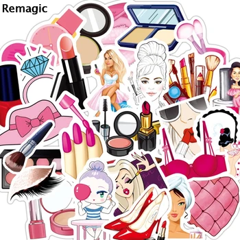 

12sets Make up woman 50pcs/set kids cosplay Sticker pack fans anime vintage paster cosplay scrapbooking diy sticker phone laptop