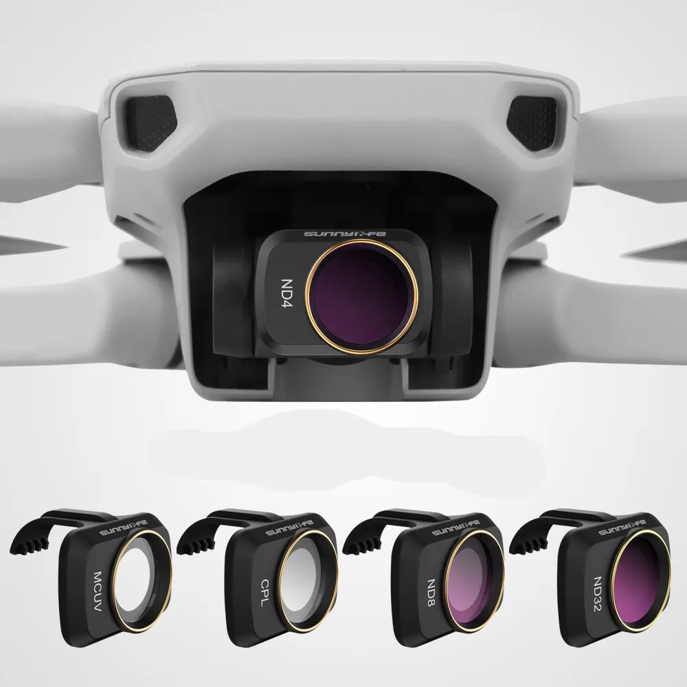 New RYQ DJI Mavic Mini ND Filters Set ND4/PL ND8/PL ND16/PL ND32 Lens Filters with Polarizer for DJI Mavic Mini 4K Drone Camera 