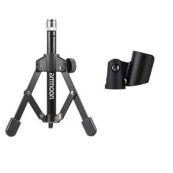 

4 Options Andoer MS-12 Mini Tripod for Microphone Mic Foldable Desktop Tabletop Tripod Microphone Mic Stand Holder High Quality