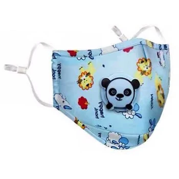 

1PC/10pcs/20pcs/50pcs Children PM2.5 Mask with Exhaust Valve Mouth Cover Anti Dust Cotton Activated Carbon Breathable Random