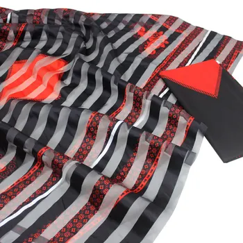 

High quality organza fabric african fabric ankara hot sale african wax print fabric+organza ribbon silk for party dress 4+2yards