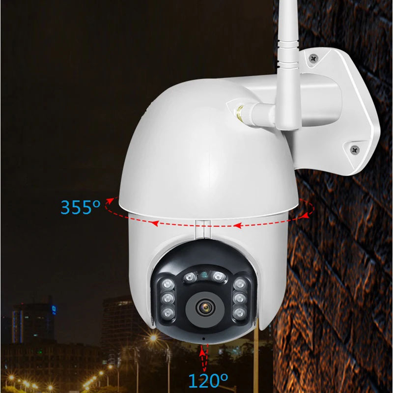 Водонепроницаемая наружная ip камера Wouwon 1080 P WiFi PZT купольная видеонаблюдения