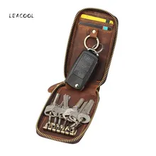 Натуральная кожа ремень ключи Органайзер портсигар чехол на талию висячая Монета Сумка для хранения Crazy Horse кожаный чехол для карт Автомобильный ключ кошелек