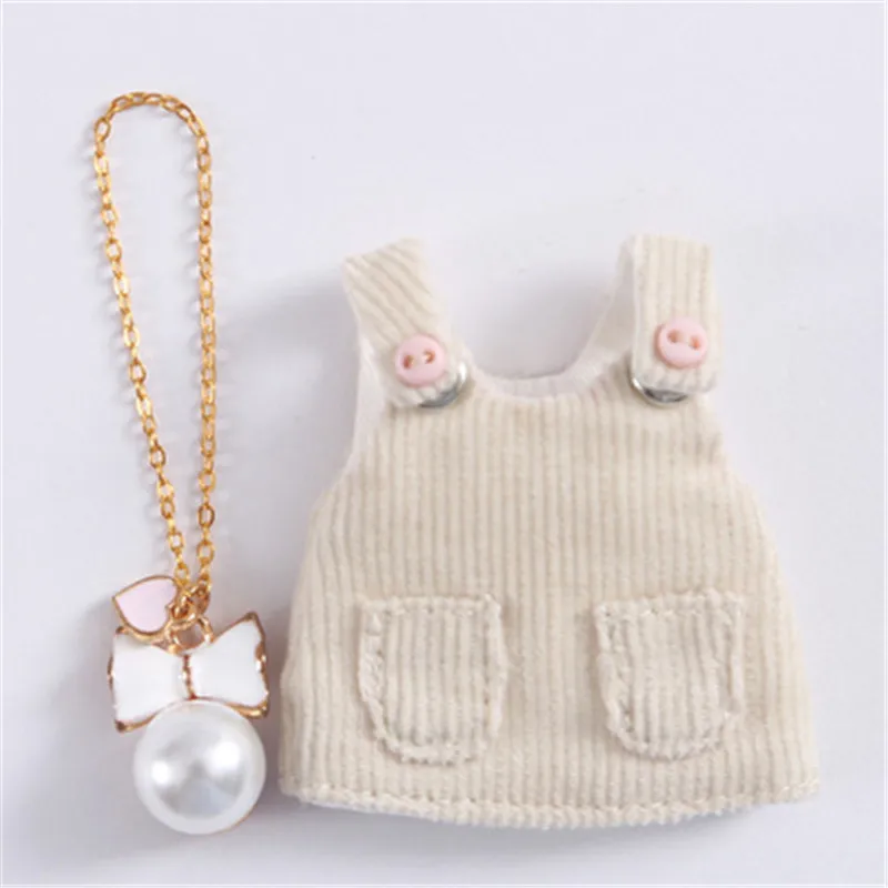 BEIGE Новая кукольная одежда комбинезон платье/короткая футболка для OB11, Obitsu11, Molly, 1/12 BJD кукольная одежда аксессуары для кукол - Цвет: BEIGE