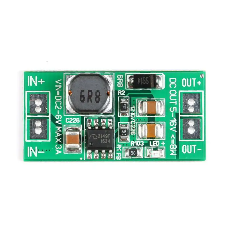 2pcs Boosting converter Power Supply Module Step Up Converter DC-DC Voltage Regulator Adjustable PCB Board 3.3V 3.7V 5V to 9V (4)