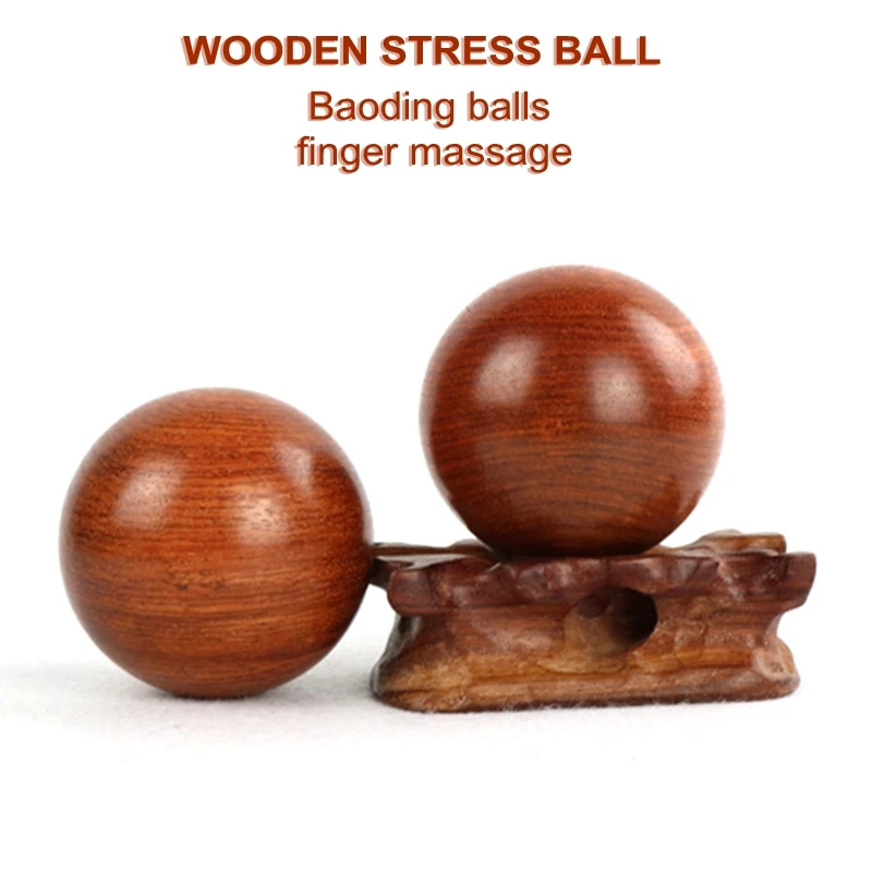 1 шт. 5 см/6 см деревянный фитнес-мяч Baoding мяч для мяча гандбол для рук здоровье Релаксация медитация упражнения снятие стресса