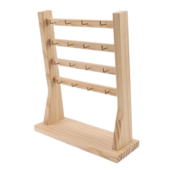 

Solid Wood Jewelry Display Stand Earrings Display Stand Creative Jewelry Display Props European Minimalist