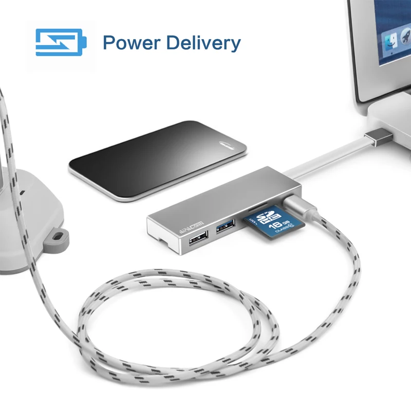 Высокая скорость type C к OTG USB 3,0 док-концентратор PD адаптер Thunderbolt Dex Выходная станция для MacBook pro samsung Galaxy Note 8 S8 S9