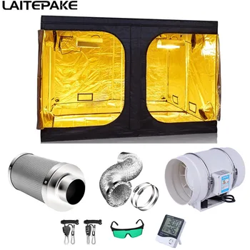 

50-300 cm grow tent and 4/5/6 inch fan over activated carbon filter set for green house flowering indoor grow tent No lights