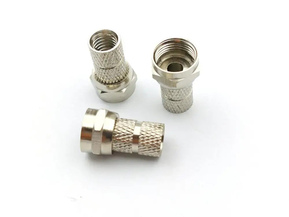 10 шт латунный F MALE TWIST на RG59 разъемы RF/коаксиальный|twist|twist connectors |