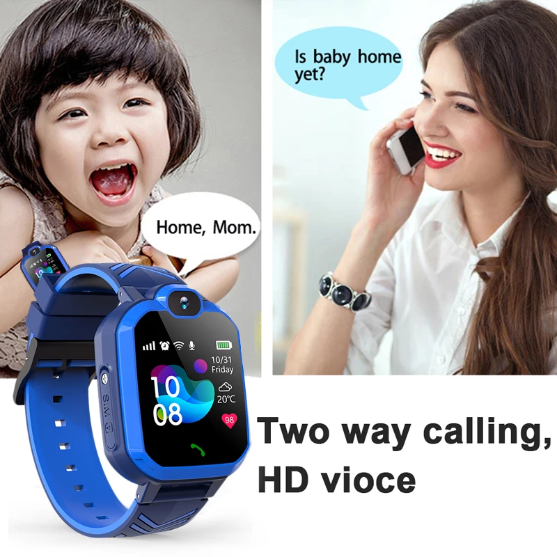 Upgrade Kid Watches HD Call Smart Watch Voice Chat SOS Precise