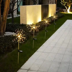 Globe de pissenlit à énergie solaire, lampe feu d'artifice, 90/150 LED pour jardin, pelouse, lampe de paysage, vacances 