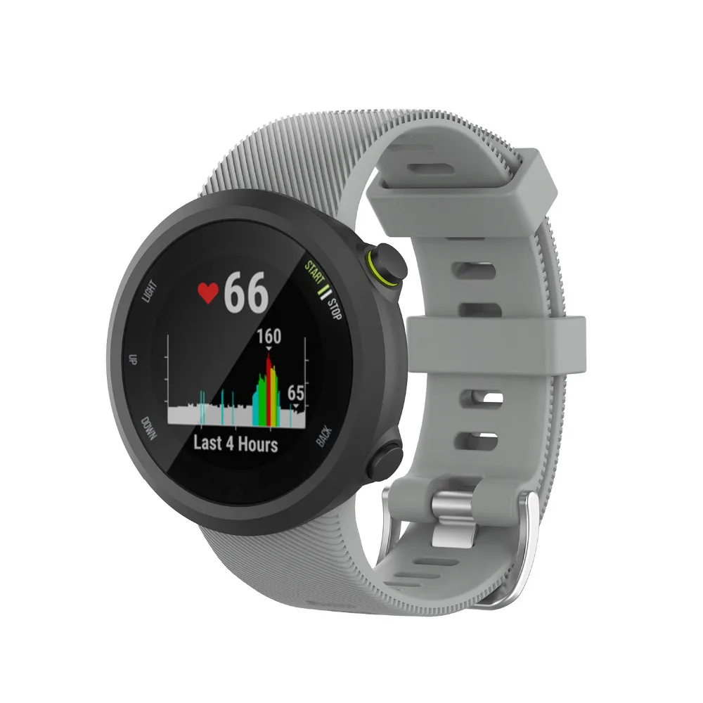 Силиконовый браслет для Garmin Forerunner 45 S, спортивный сменный ремешок для часов Garmin Forerunner 45, умный ремешок для часов