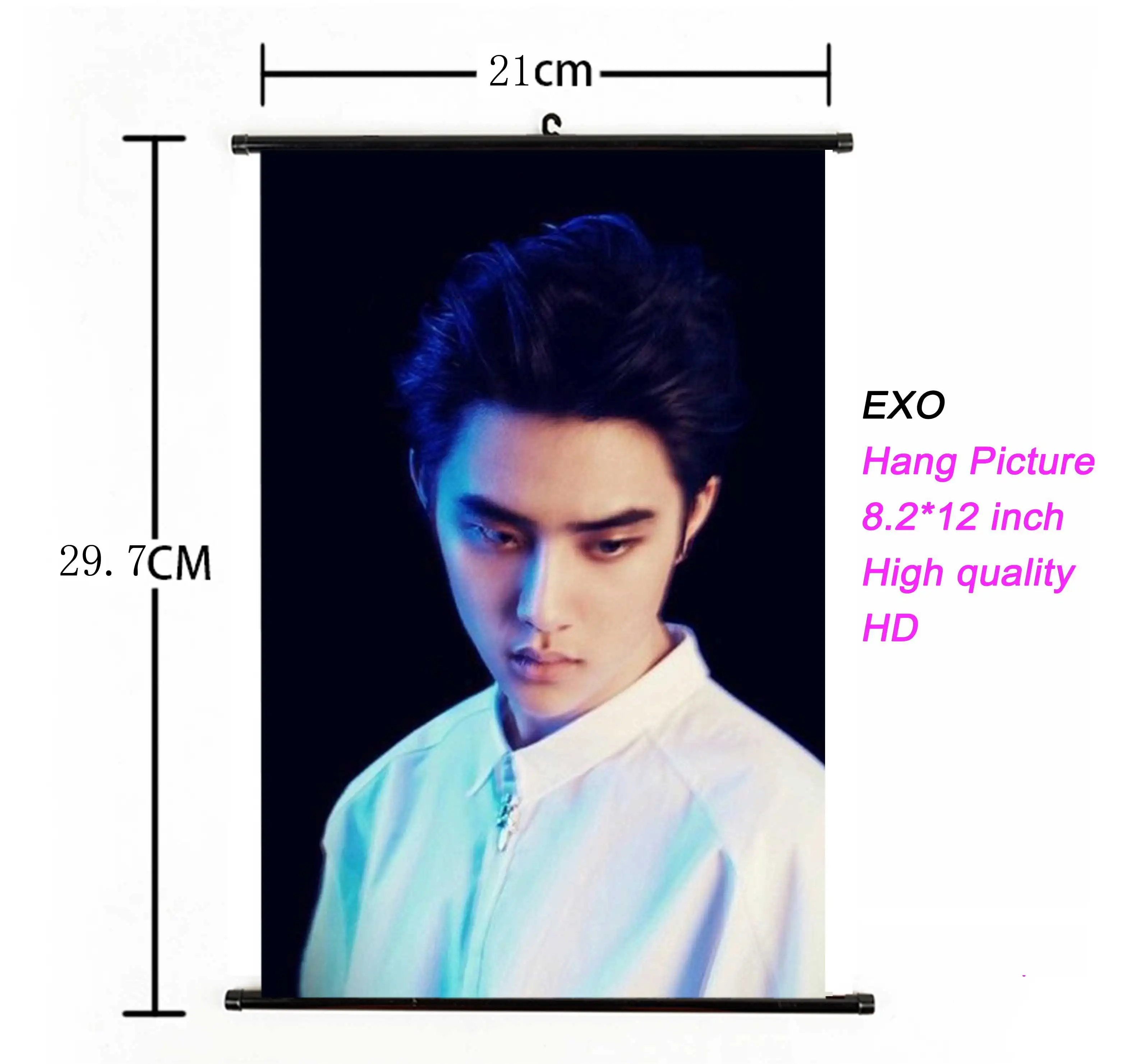 88 K-pop EXO альбом повесить изображение фото плакат Свернутый Свиток Kpop EXO повесить плакат ткань 21*30 см для поклонников Коллекция подарков - Цвет: 88