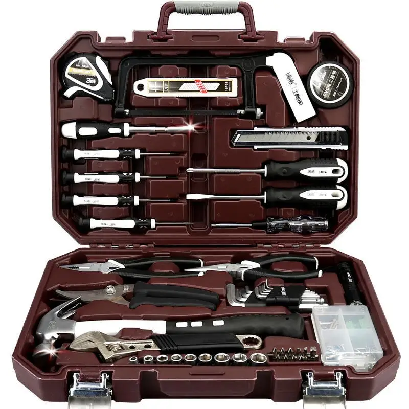 

Rhett Tool Kit Household Hardware Car Load Electrician Family Maintenance Mechanism Screw Driver Multi-functional Combination