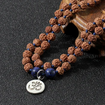 

YUOKIAA Rudraksha Beaded Necklace Men 2020 New Arrival Yoga Meditation Jewelry Rudraksha Necklaces Accessories Wholesale