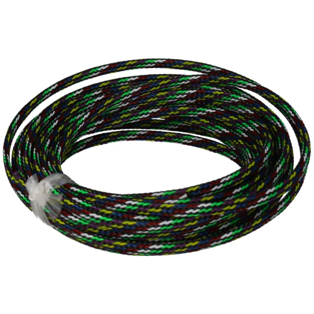 4mm Width 5m Length Braided Protective Sleeve Corrosion-Resistant PET Braided Cable Insulation Sleeve Use To Wrap Protect Cables