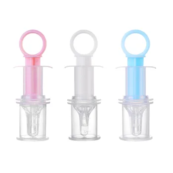 

3 Pcs Baby Syringe Medicines Feeder Syringes Needle Cylinder Design Water Feeding Tool (White, Pink, Blue, 1 Pcs Each)