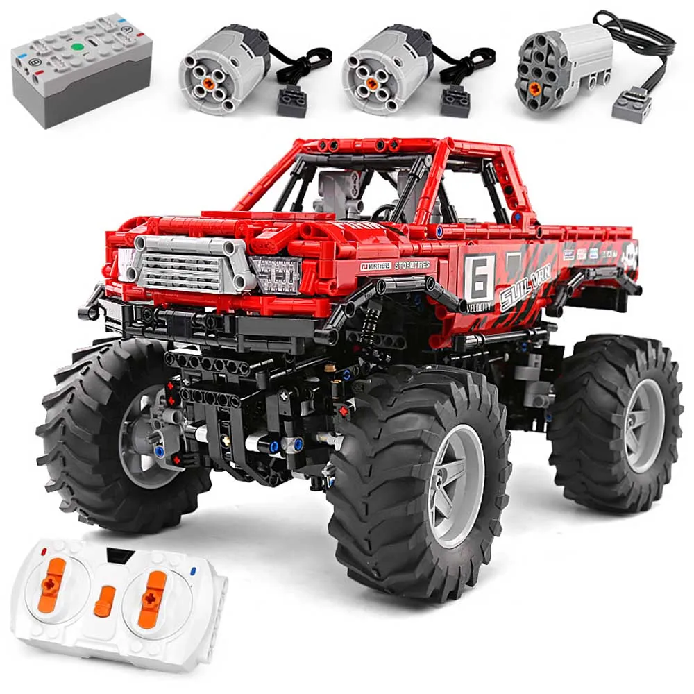 

XQ1212 Technic Car Toys MOC-26278 Monsters Truck Car Model SUV Off-road Car Building Blocks Bricks Toys For Children