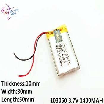 

Liter Energy Battery 3.7v Gps Navigator Mp4 Boudin High-capacity Batteries 103050 1400mah Bags Of Mail