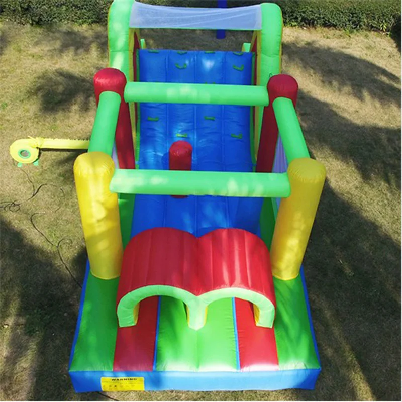 

Коммерческое использование, большой батут, надувной батут, домик, 6,5 м, перемычка, препятствия для детей с бесплатной надувкой