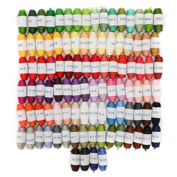 

Cross-stitch thread set,100 color bullet head embroidery thread,8-meter branch thread embroidery thread box for hand-knitting